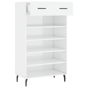 Hochglanz Schuhschrank Weiß 60x105 cm
