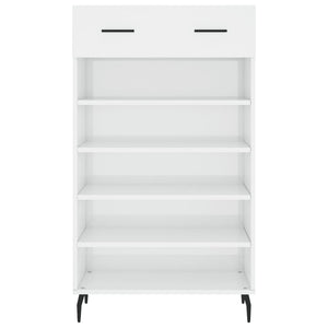 Hochglanz Schuhschrank Weiß 60x105 cm