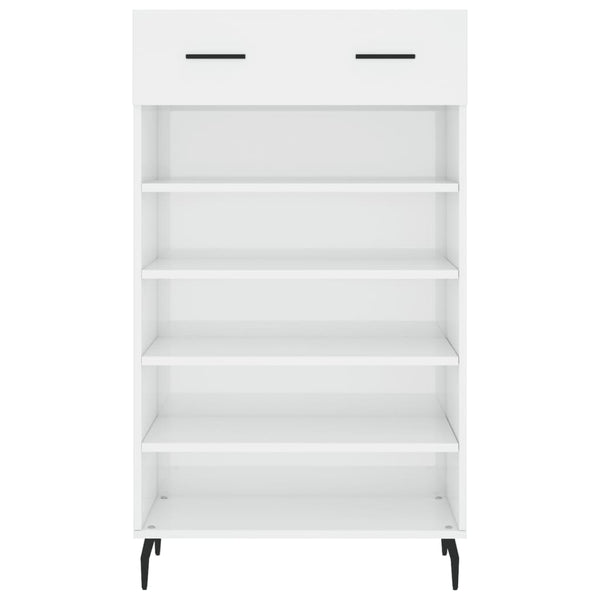 Hochglanz Schuhschrank Weiß 60x105 cm