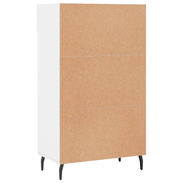 Hochglanz Schuhschrank Weiß 60x105 cm