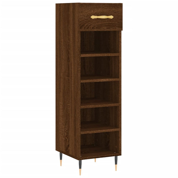 Schuhschrank Braun Eichenoptik 105 cm
