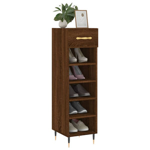 Schuhschrank Braun Eichenoptik 105 cm