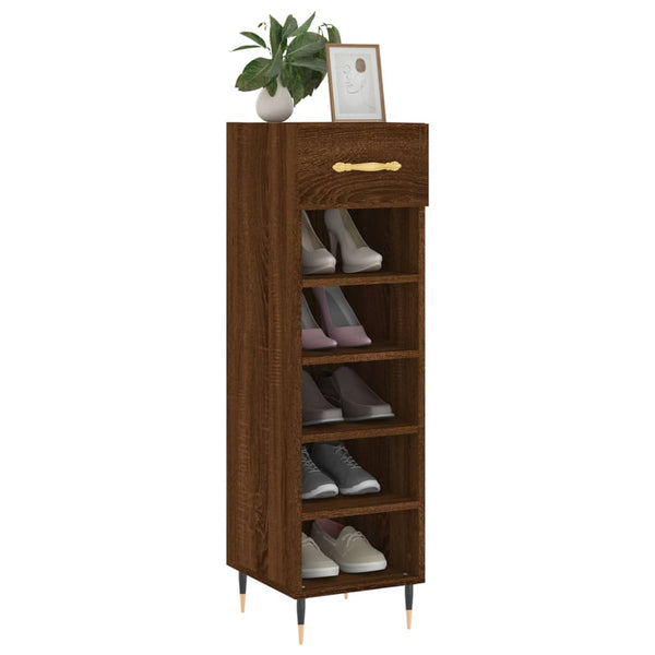 Schuhschrank Braun Eichenoptik 105 cm