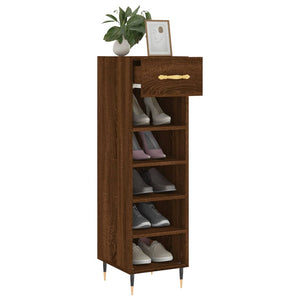 Schuhschrank Braun Eichenoptik 105 cm