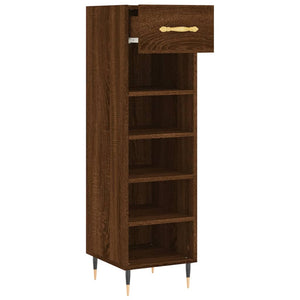 Schuhschrank Braun Eichenoptik 105 cm