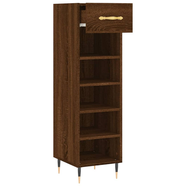 Schuhschrank Braun Eichenoptik 105 cm