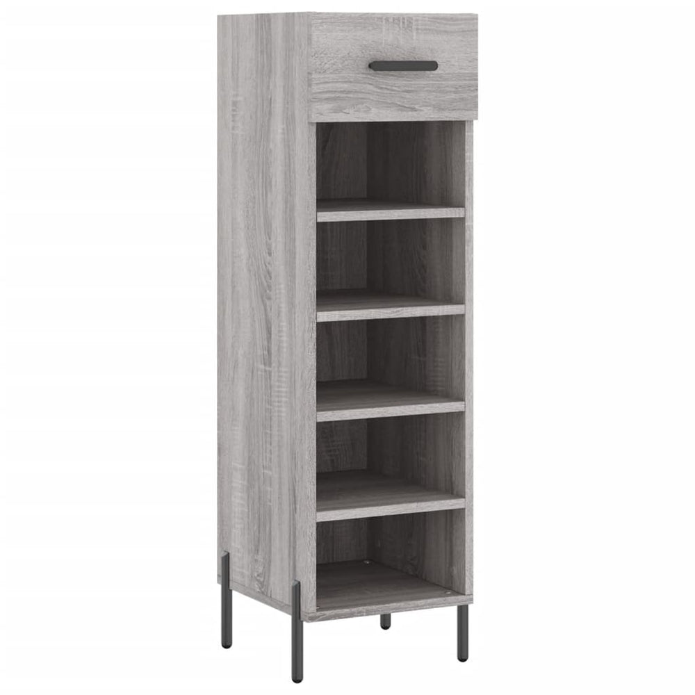 Schuhschrank Grau Sonoma 30x35x105 cm