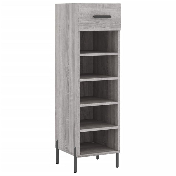 Schuhschrank Grau Sonoma 30x35x105 cm