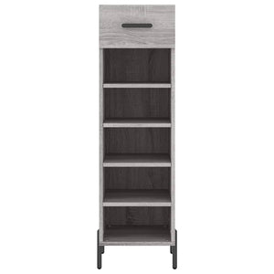 Schuhschrank Grau Sonoma 30x35x105 cm