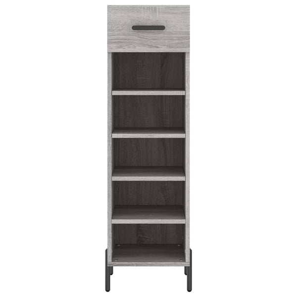 Schuhschrank Grau Sonoma 30x35x105 cm