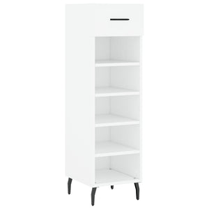 Weißer Schuhschrank Holz 30x35x105 cm