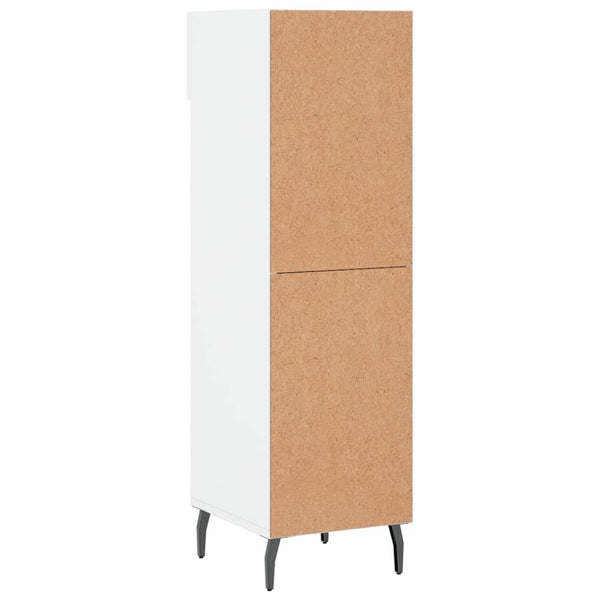 Weißer Schuhschrank Holz 30x35x105 cm