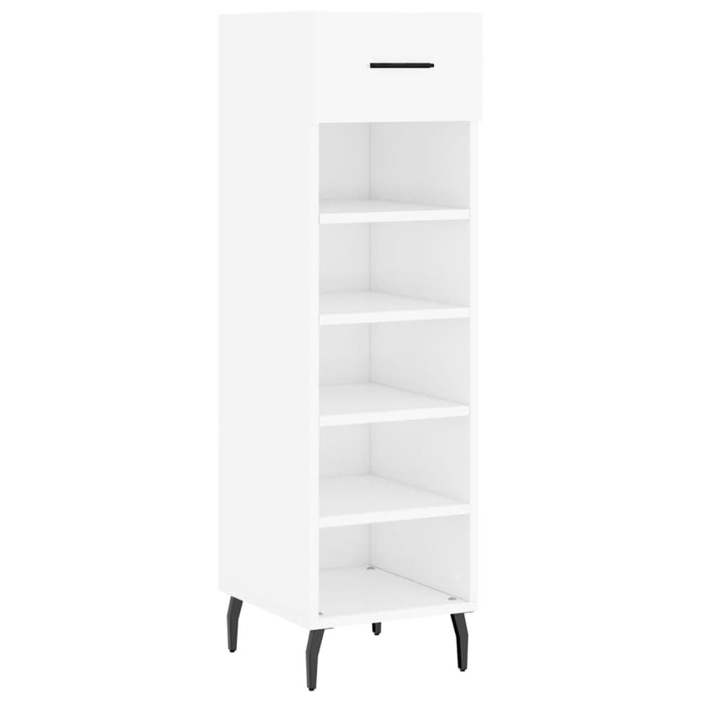 Hochglanz Schuhschrank Weiß 30x35x105cm