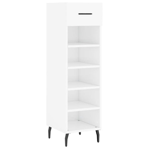 Hochglanz Schuhschrank Weiß 30x35x105cm