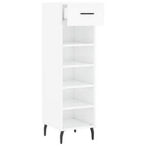 Hochglanz Schuhschrank Weiß 30x35x105cm