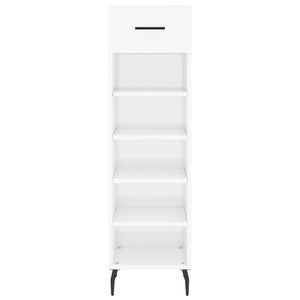 Hochglanz Schuhschrank Weiß 30x35x105cm