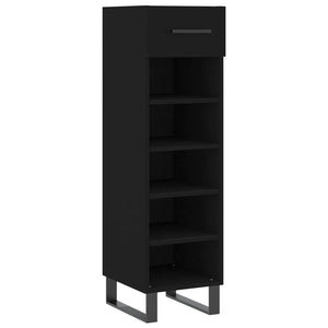 Schuhschrank Schwarz 30x35x105 cm