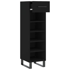 Schuhschrank Schwarz 30x35x105 cm