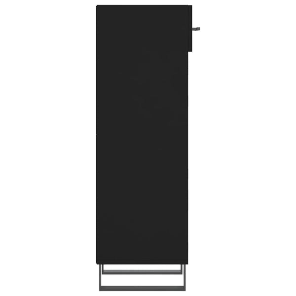 Schuhschrank Schwarz 30x35x105 cm