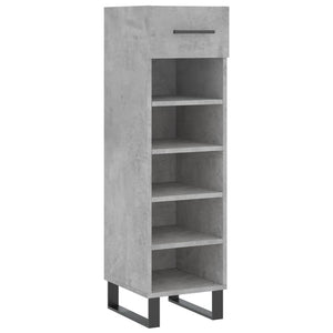 Betongrauer Schuhschrank 30x35x105 cm