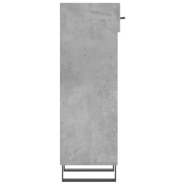 Betongrauer Schuhschrank 30x35x105 cm