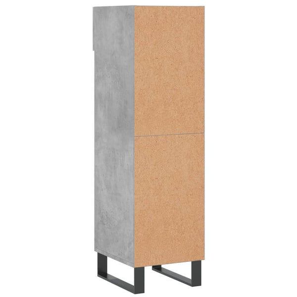 Betongrauer Schuhschrank 30x35x105 cm
