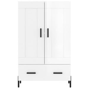Hochglanz Highboard Weiß 69,5x31x115cm