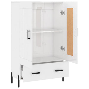 Hochglanz Highboard Weiß 69,5x31x115cm