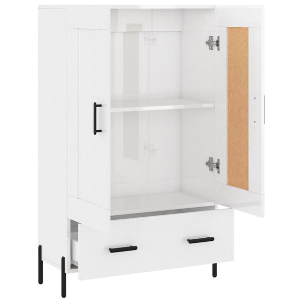 Hochglanz Highboard Weiß 69,5x31x115cm