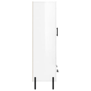 Hochglanz Highboard Weiß 69,5x31x115cm