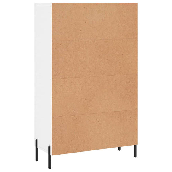 Hochglanz Highboard Weiß 69,5x31x115cm