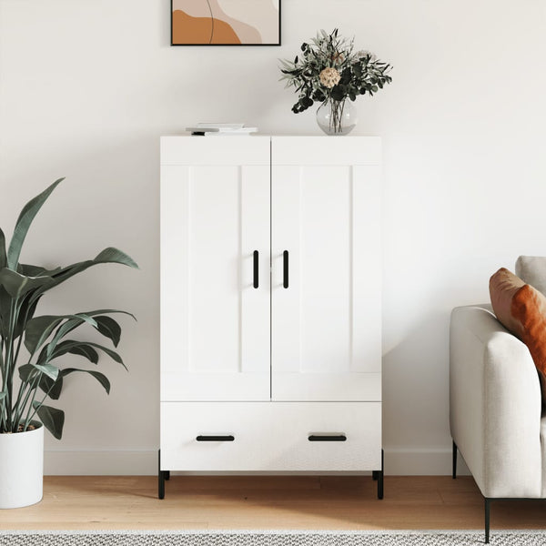 Hochglanz Highboard Weiß 69,5x31x115cm