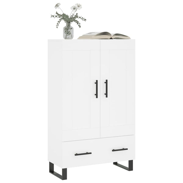 Weißes Highboard 69,5x31x115 cm