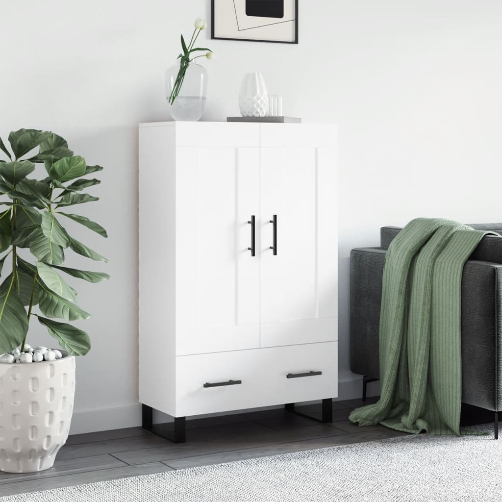 Weißes Highboard 69,5x31x115 cm
