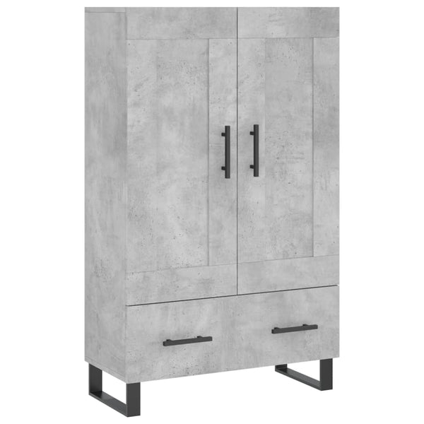 Betongraues Highboard 69,5x31x115 cm