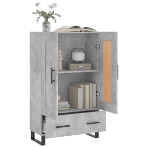 Betongraues Highboard 69,5x31x115 cm