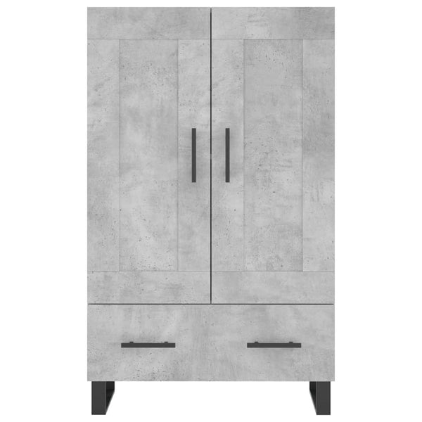 Betongraues Highboard 69,5x31x115 cm
