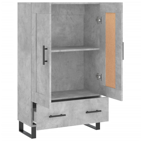 Betongraues Highboard 69,5x31x115 cm