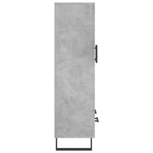 Betongraues Highboard 69,5x31x115 cm