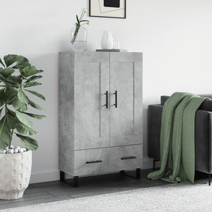 Betongraues Highboard 69,5x31x115 cm