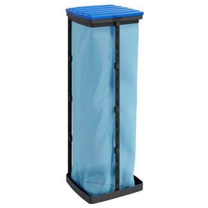 Müllsackständer 2 Stk. Schwarz und Blau 120 L PP