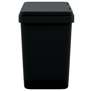 vidaXL Poubelle double anthracite 2 x 25 L