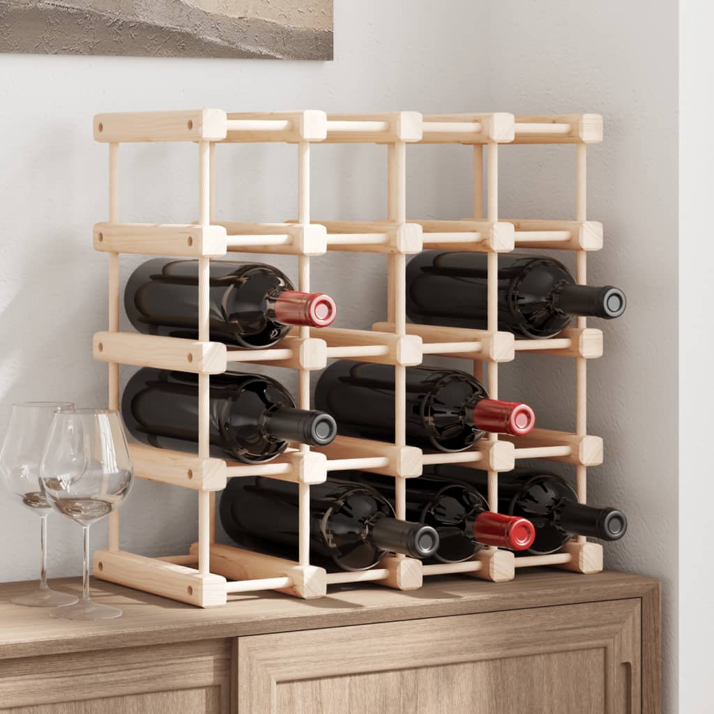 Weinregal aus Kiefernholz für 20 Flaschen