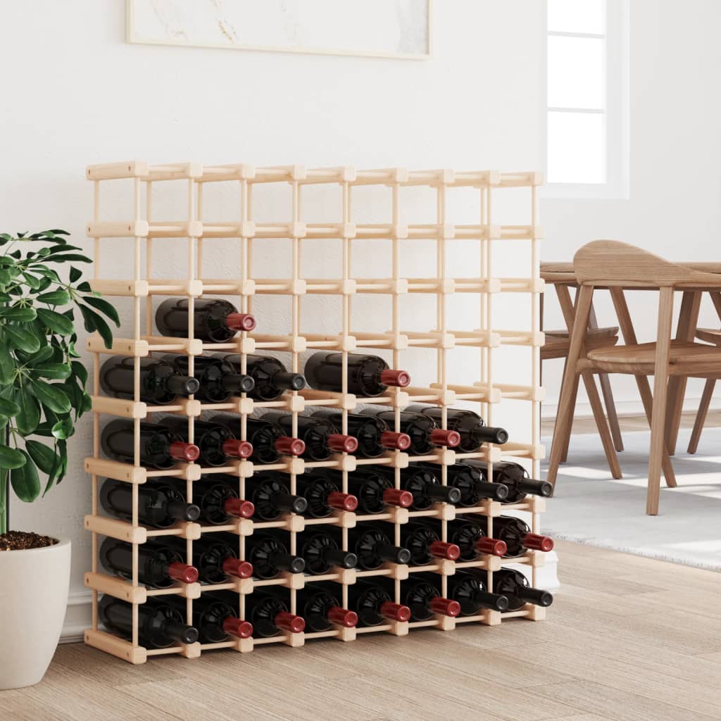 Weinregal für 72 Flaschen aus Kiefernholz