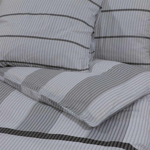 vidaXL Parure de lit Gris 200x200 cm Coton