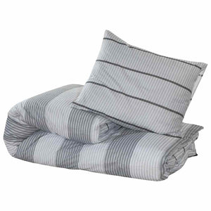 Bettwäsche-Set Grau 260x220 cm Baumwolle