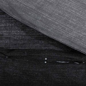 Bettwäsche-Set Dunkelgrau 260x240 cm Baumwolle