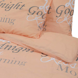 vidaXL Bedding Set Pink 260x220 cm Cotton