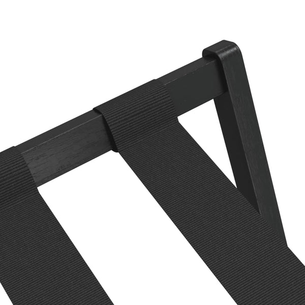 Gepäckablage Bambus Schwarz 68,5 cm