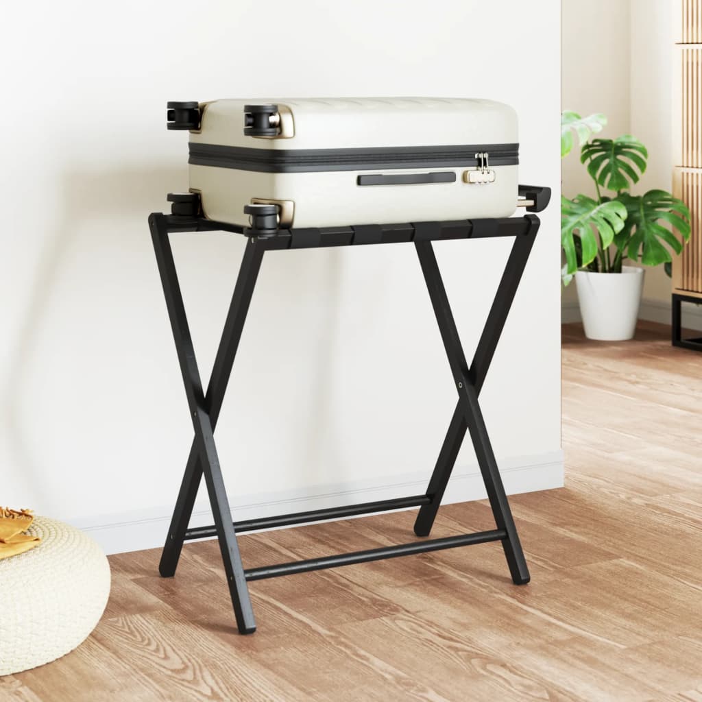 Gepäckablage Bambus Schwarz 68,5 cm